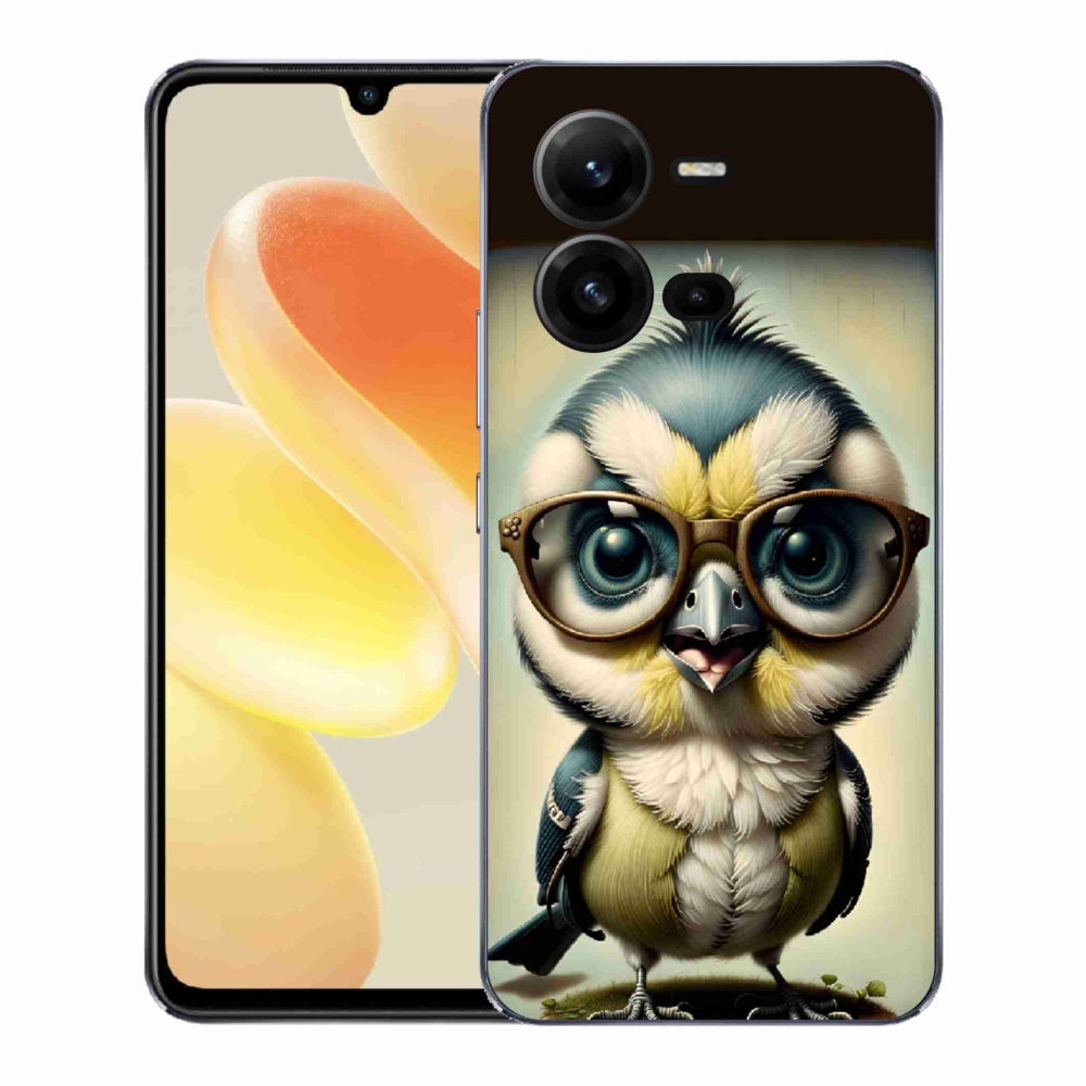 Gélový kryt mmCase na Vivo X80 Lite - mláďa s okuliarmi