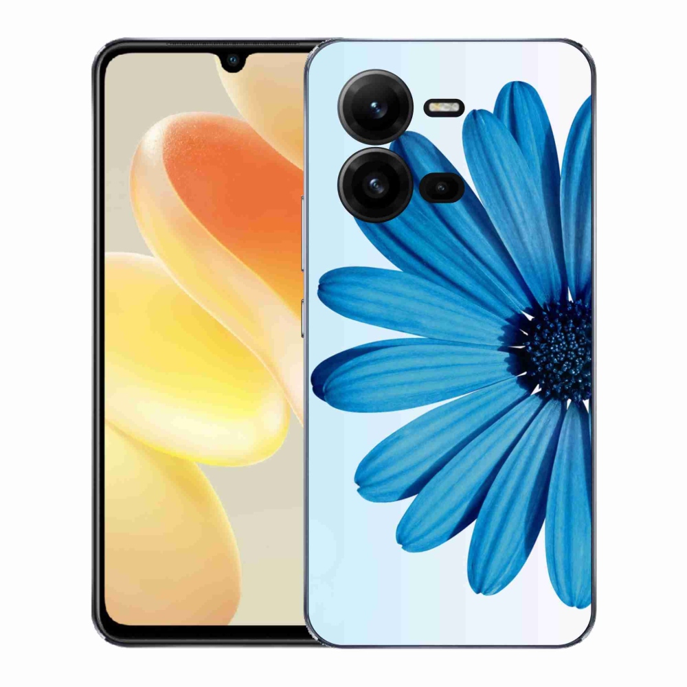 Gélový kryt mmCase na Vivo X80 Lite - modrá margaréta