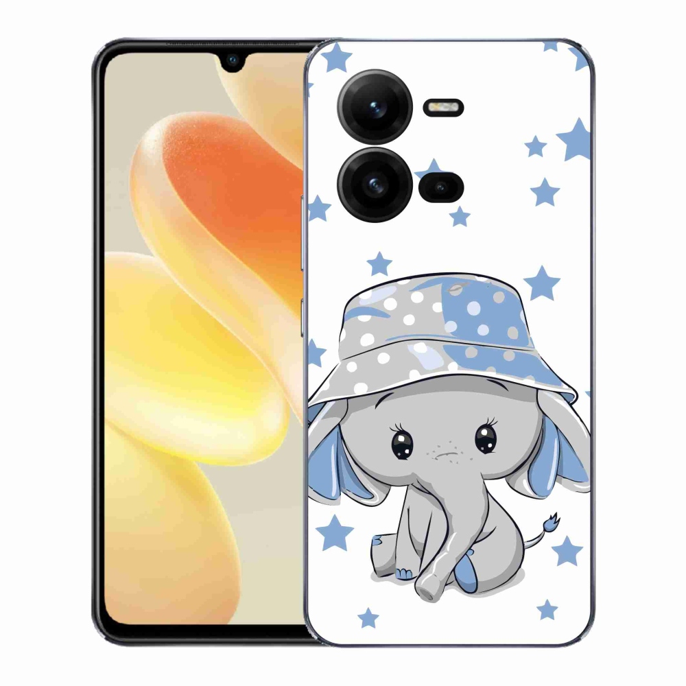 Gélový kryt mmCase na Vivo X80 Lite - modrý slon