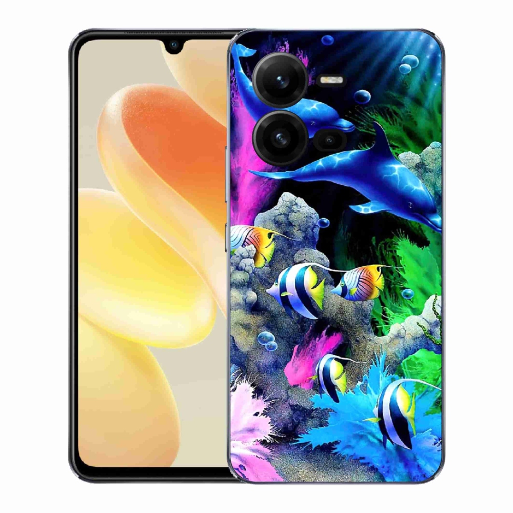 Gélový kryt mmCase na Vivo X80 Lite - morský svet