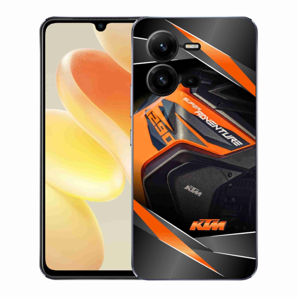 Gélový kryt mmCase na Vivo X80 Lite - motorka ktm