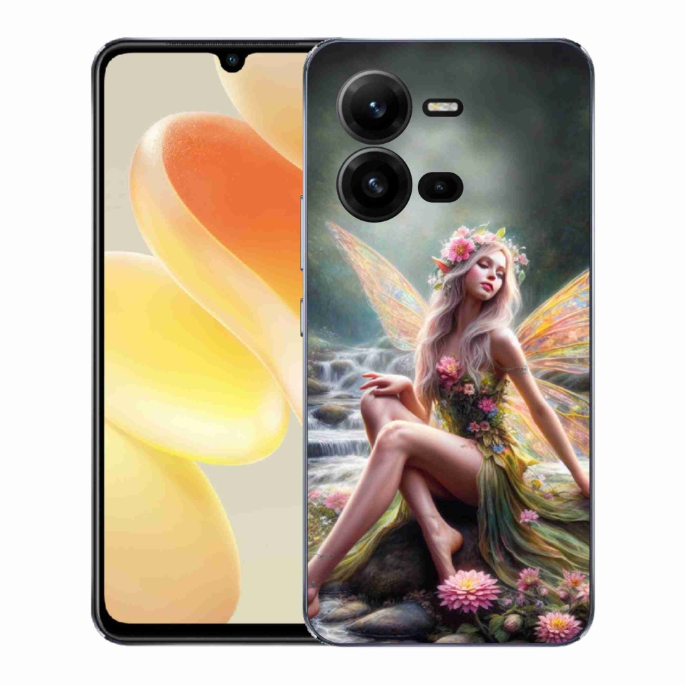 Gélový kryt mmCase na Vivo X80 Lite - motýlia žena 1