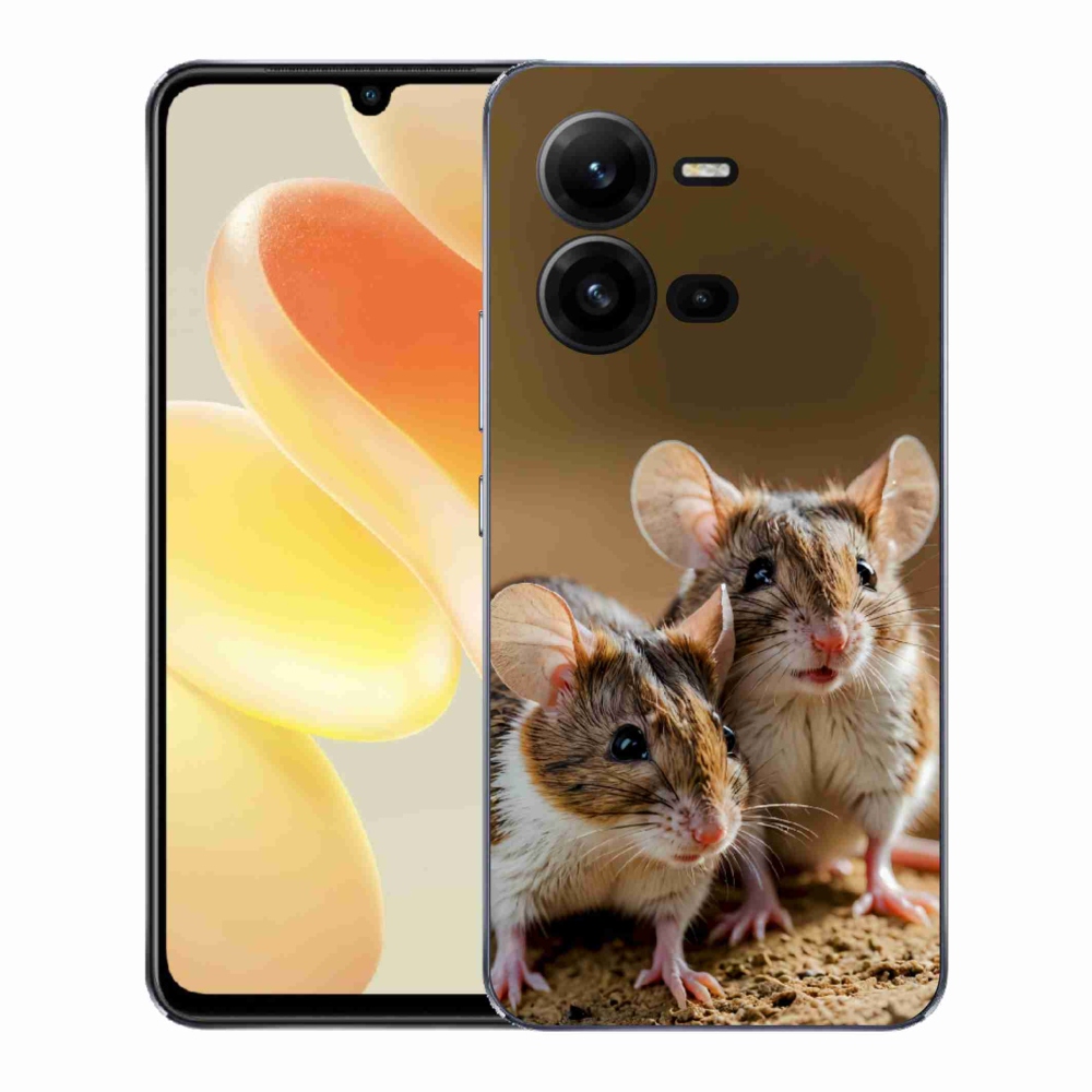 Gélový kryt mmCase na Vivo X80 Lite - myší duo