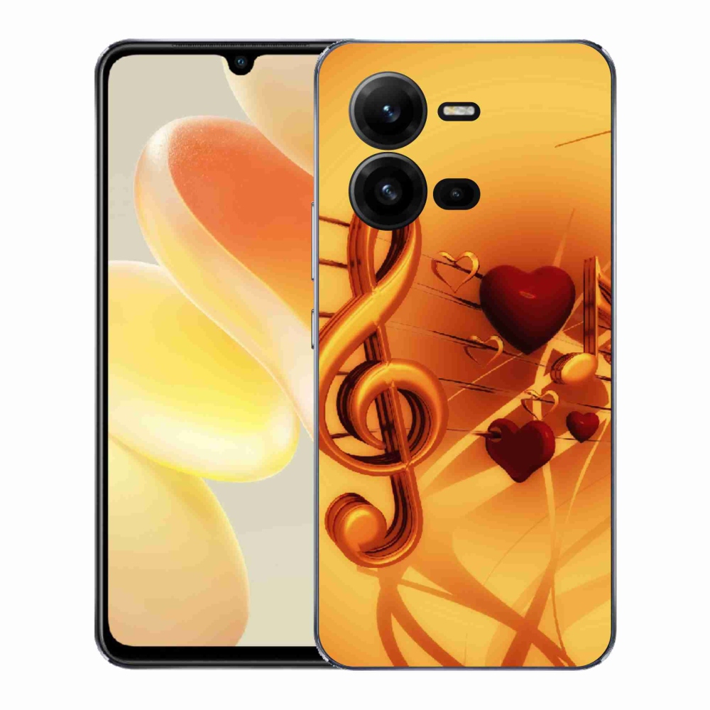 Gélový kryt mmCase na Vivo X80 Lite - noty