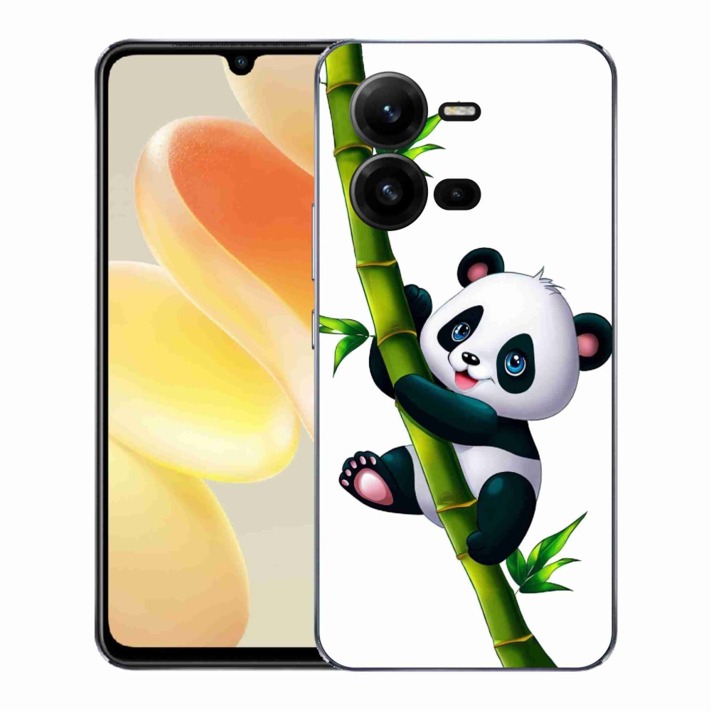 Gélový kryt mmCase na Vivo X80 Lite - panda na bambuse