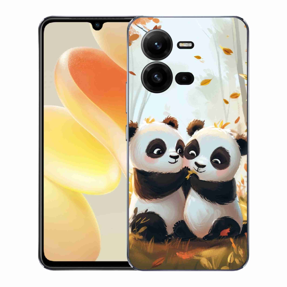 Gélový kryt mmCase na Vivo X80 Lite - pandy