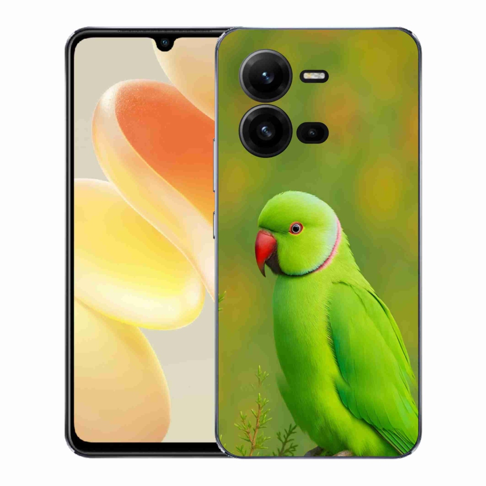 Gélový kryt mmCase na Vivo X80 Lite - papagáj Alexandr 2