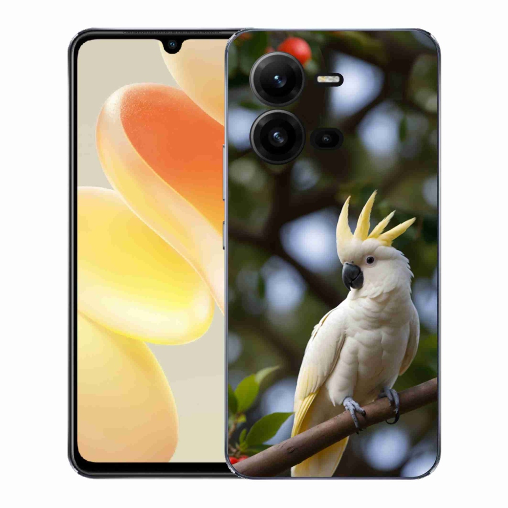 Gélový kryt mmCase na Vivo X80 Lite - papagáj kakadu 3