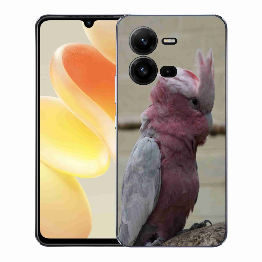 Gélový kryt mmCase na Vivo X80 Lite - papagáj kakadu ružový