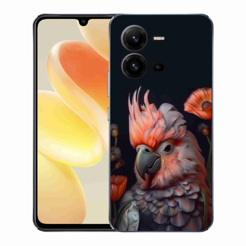 Gélový kryt mmCase na Vivo X80 Lite - papagáj kakadu vo farbách