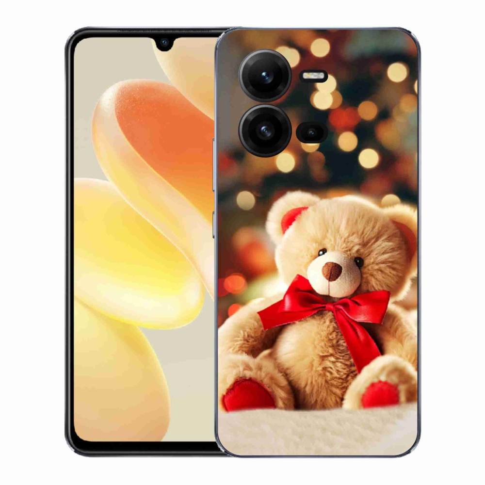 Gélový kryt mmCase na Vivo X80 Lite - plyšový medvedík