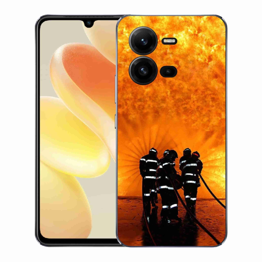 Gélový kryt mmCase na Vivo X80 Lite - požiar