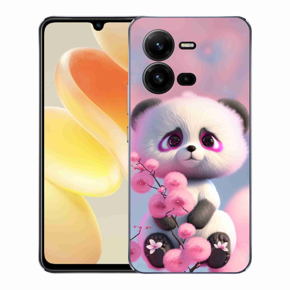 Gélový kryt mmCase na Vivo X80 Lite - roztomilá panda 1