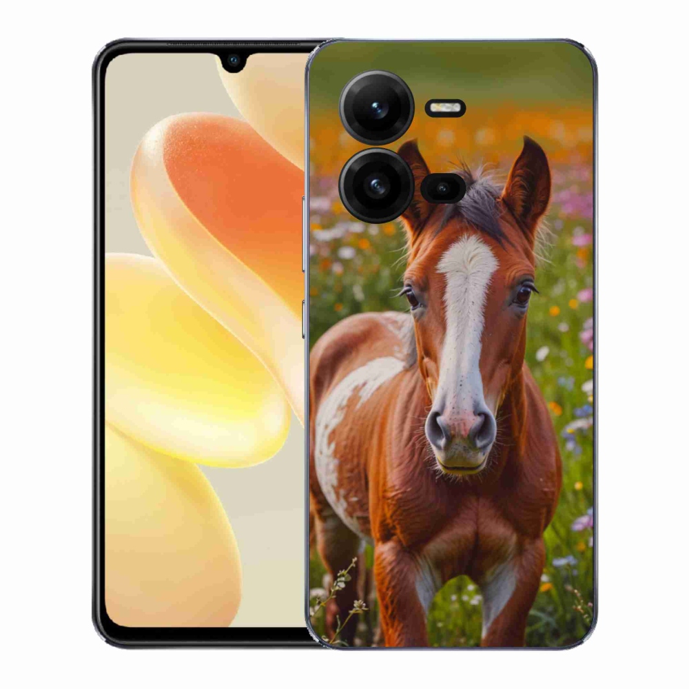 Gélový kryt mmCase na Vivo X80 Lite - roztomilé žriebä