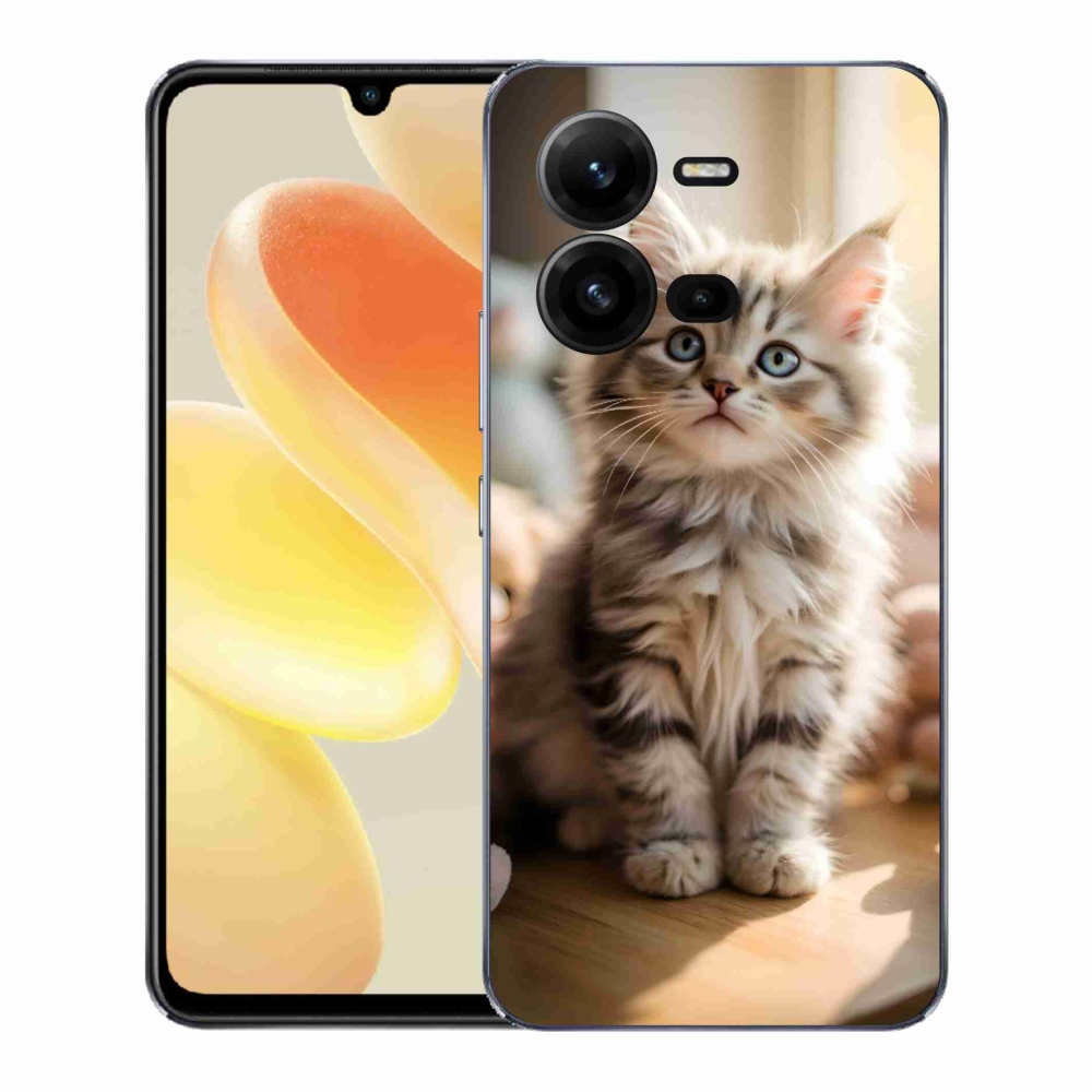 Gélový kryt mmCase na Vivo X80 Lite - roztomilé mačiatko 10