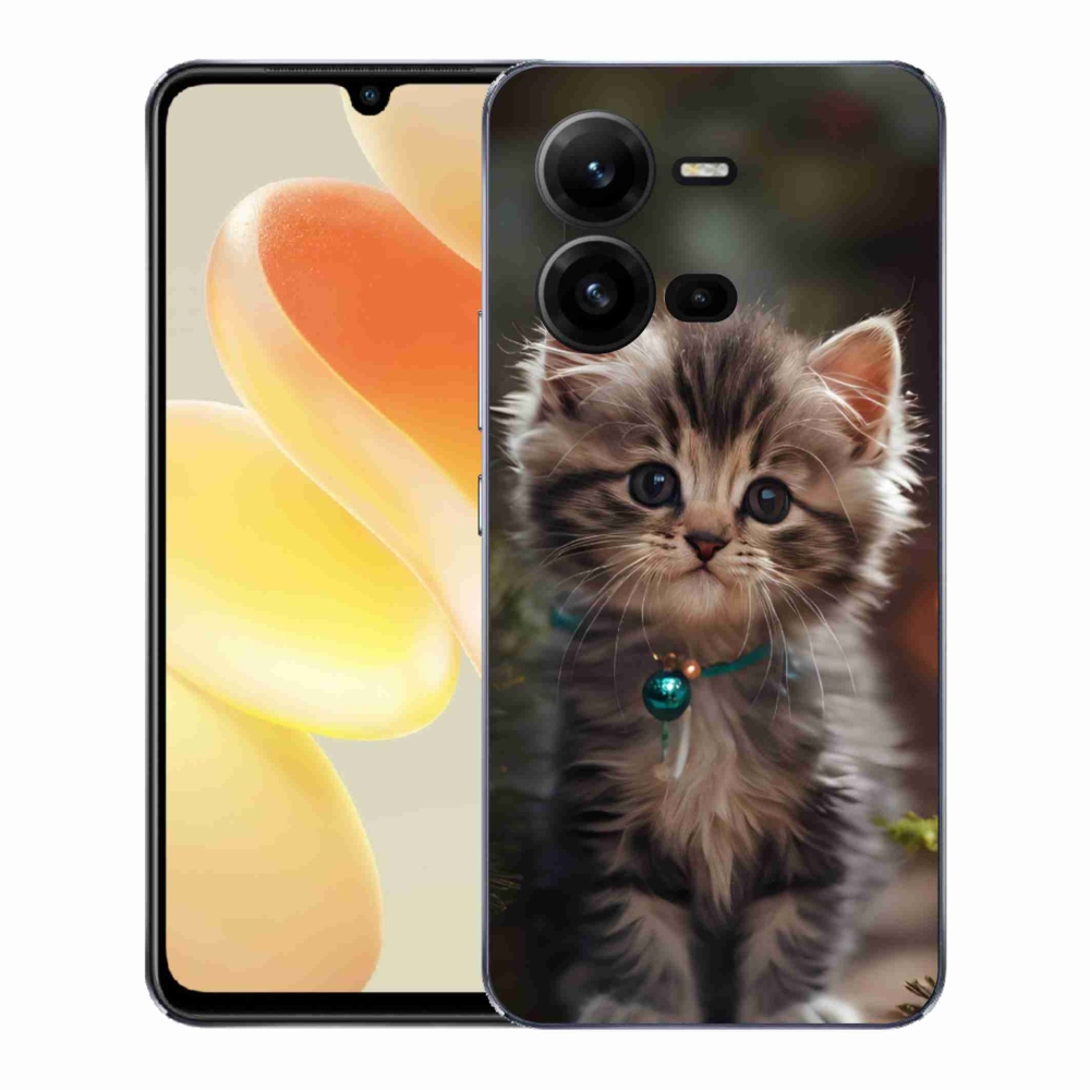 Gélový kryt mmCase na Vivo X80 Lite - roztomilé mačiatko 11