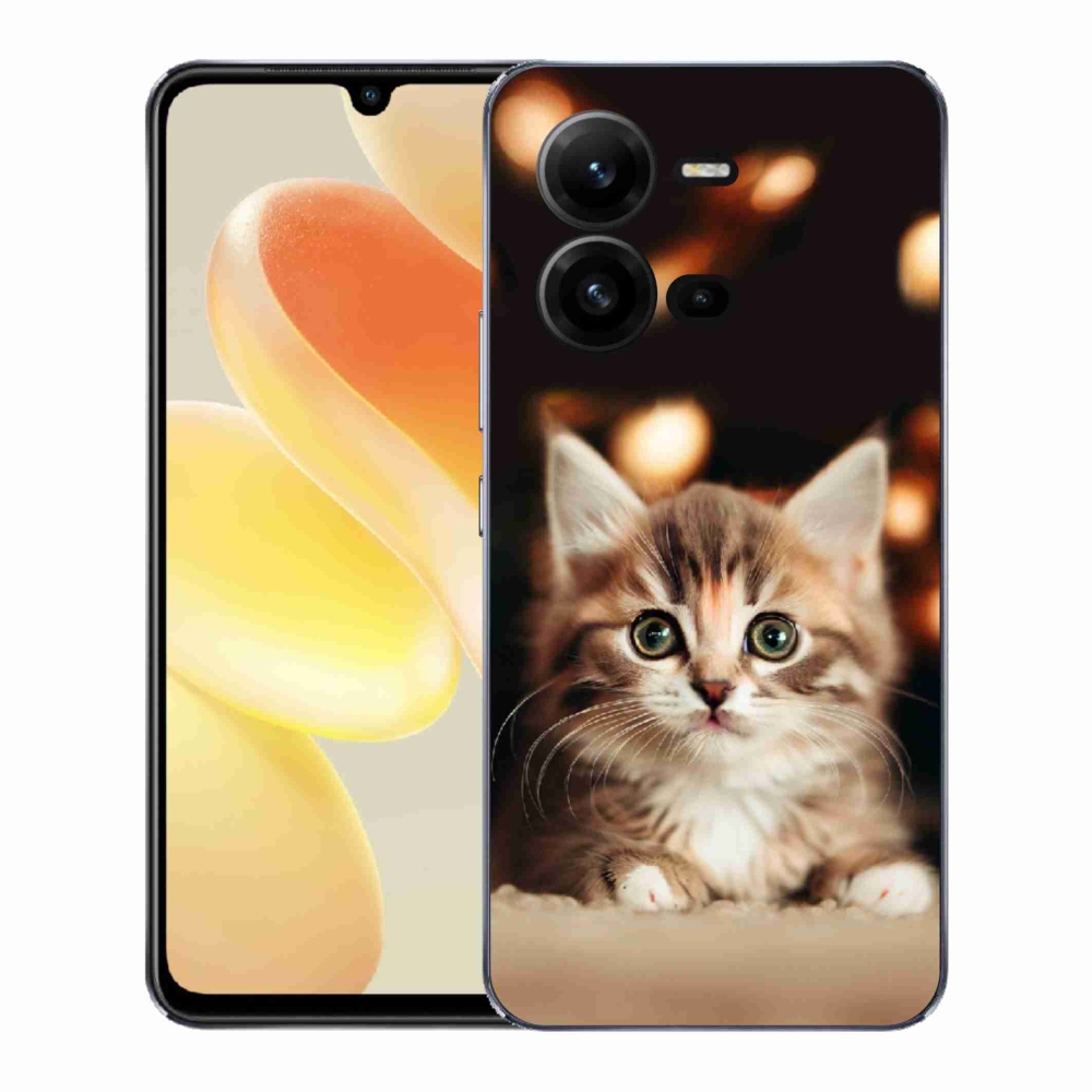Gélový kryt mmCase na Vivo X80 Lite - roztomilé mačiatko 2