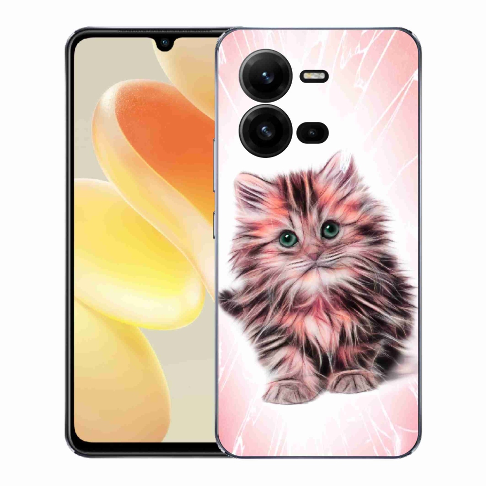 Gélový kryt mmCase na Vivo X80 Lite - roztomilé mačiatko