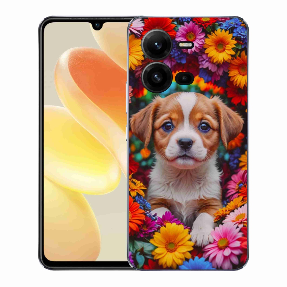 Gélový kryt mmCase na Vivo X80 Lite - roztomilé šteňa