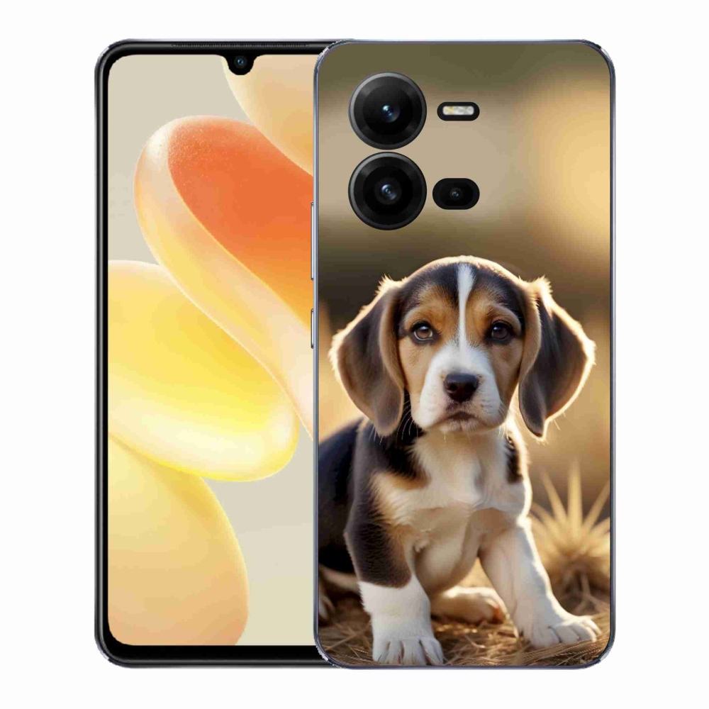 Gélový kryt mmCase na Vivo X80 Lite - roztomilý bígl