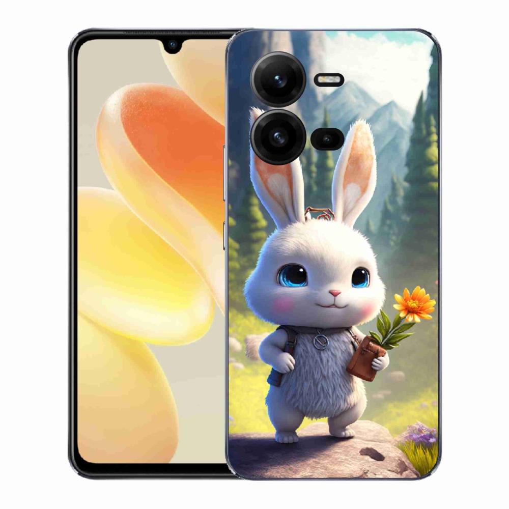 Gélový kryt mmCase na Vivo X80 Lite - roztomilý zajačik