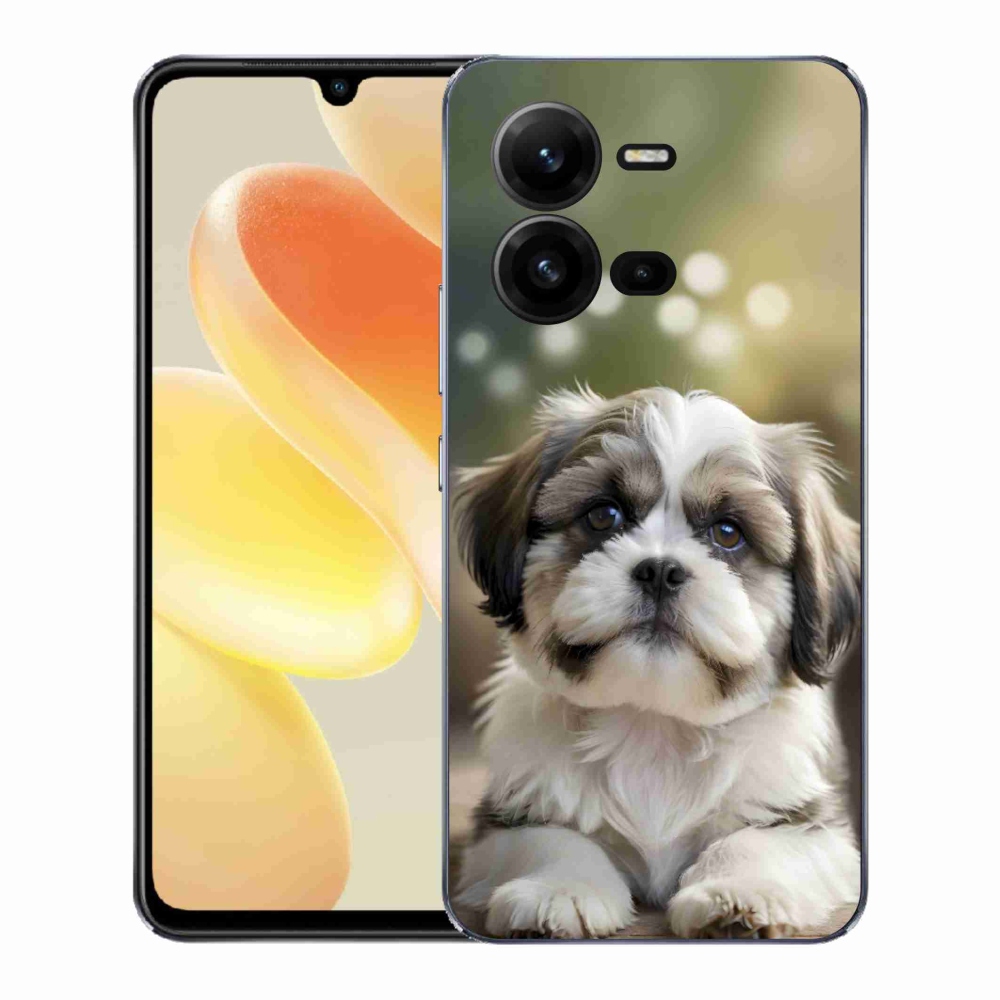 Gélový kryt mmCase na Vivo X80 Lite - roztomilý shih-tzu