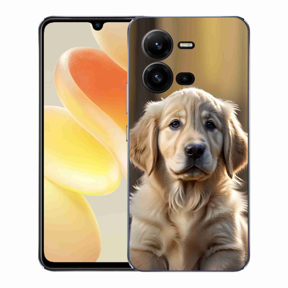 Gélový kryt mmCase na Vivo X80 Lite - roztomilý zlatý retriever