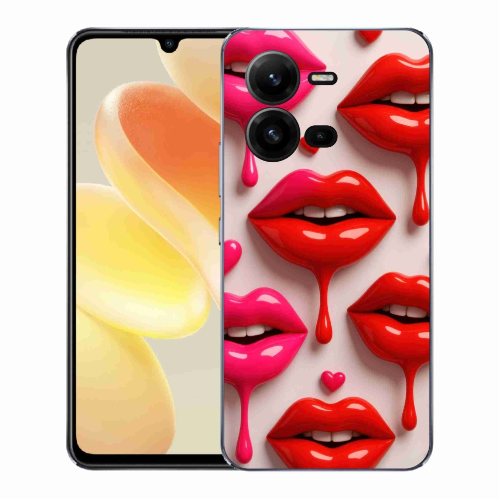 Gélový kryt mmCase na Vivo X80 Lite - pery 2