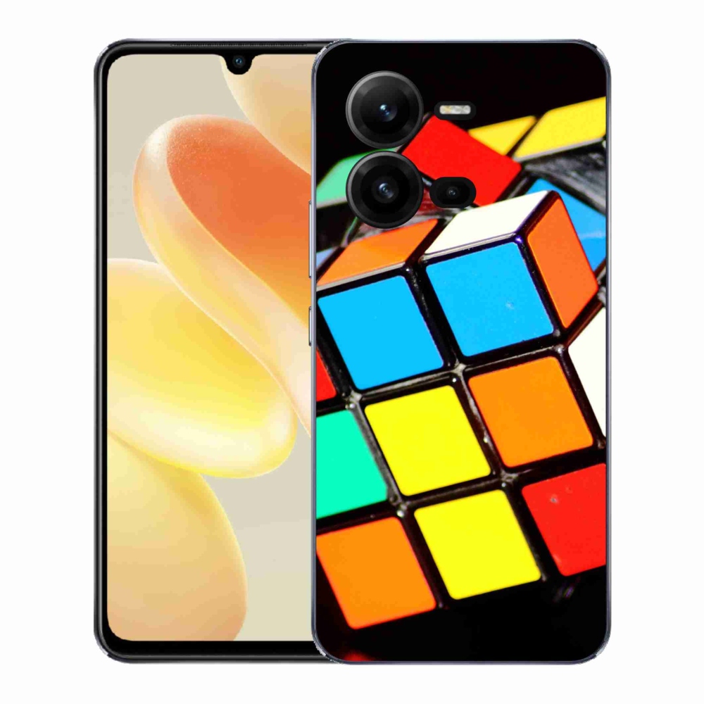 Gélový kryt mmCase na Vivo X80 Lite - rubikova kocka