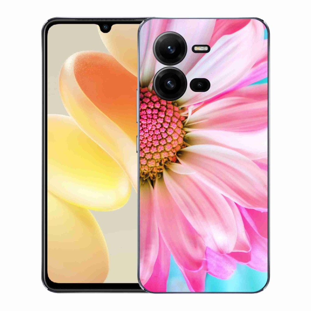 Gélový kryt mmCase na Vivo X80 Lite - ružová kvetina