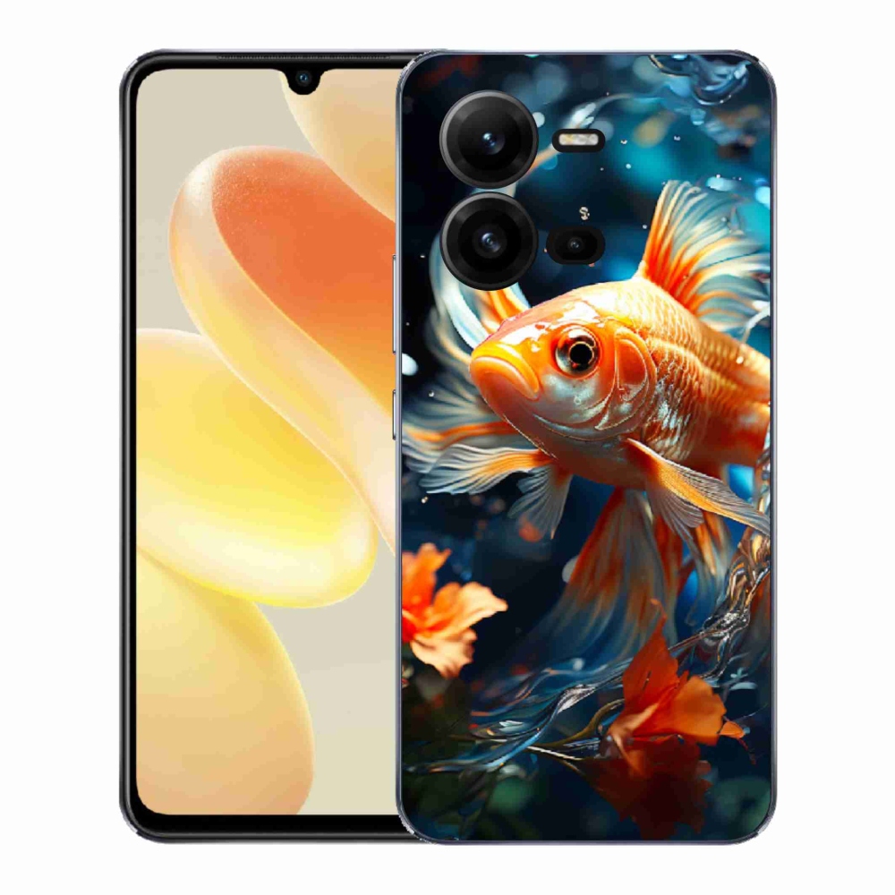 Gélový kryt mmCase na Vivo X80 Lite - rybka