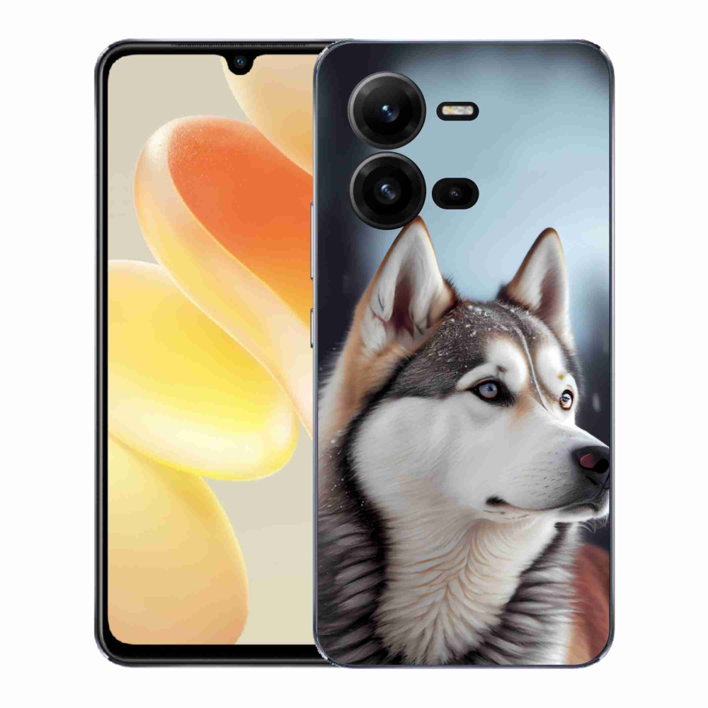 Gélový kryt mmCase na Vivo X80 Lite - sibírsky husky