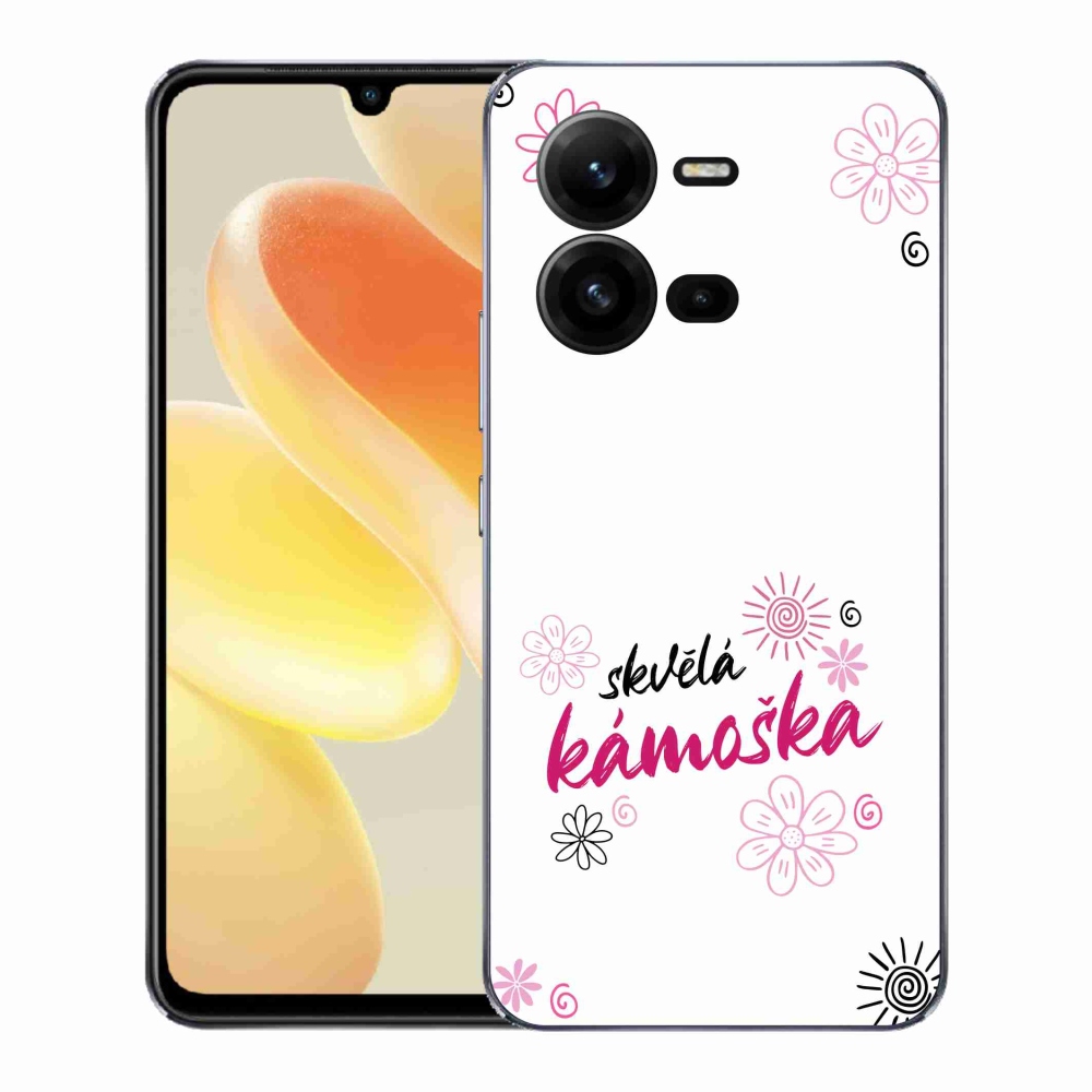 Gélový kryt mmCase na Vivo X80 Lite - skvelá kamoška biele pozadie