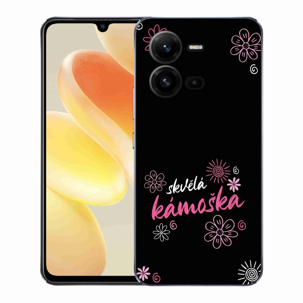 Gélový kryt mmCase na Vivo X80 Lite - skvelá kamoška čierne pozadie