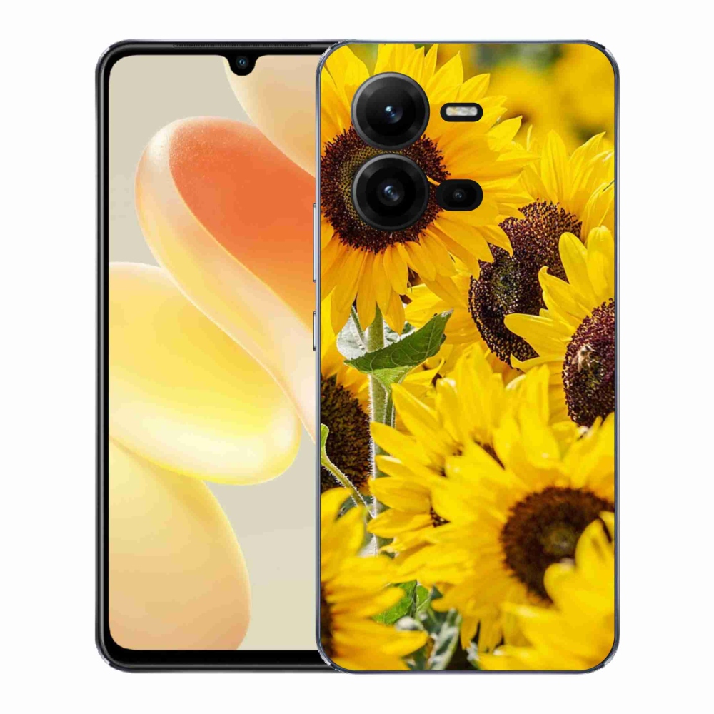 Gélový kryt mmCase na Vivo X80 Lite - slnečnica