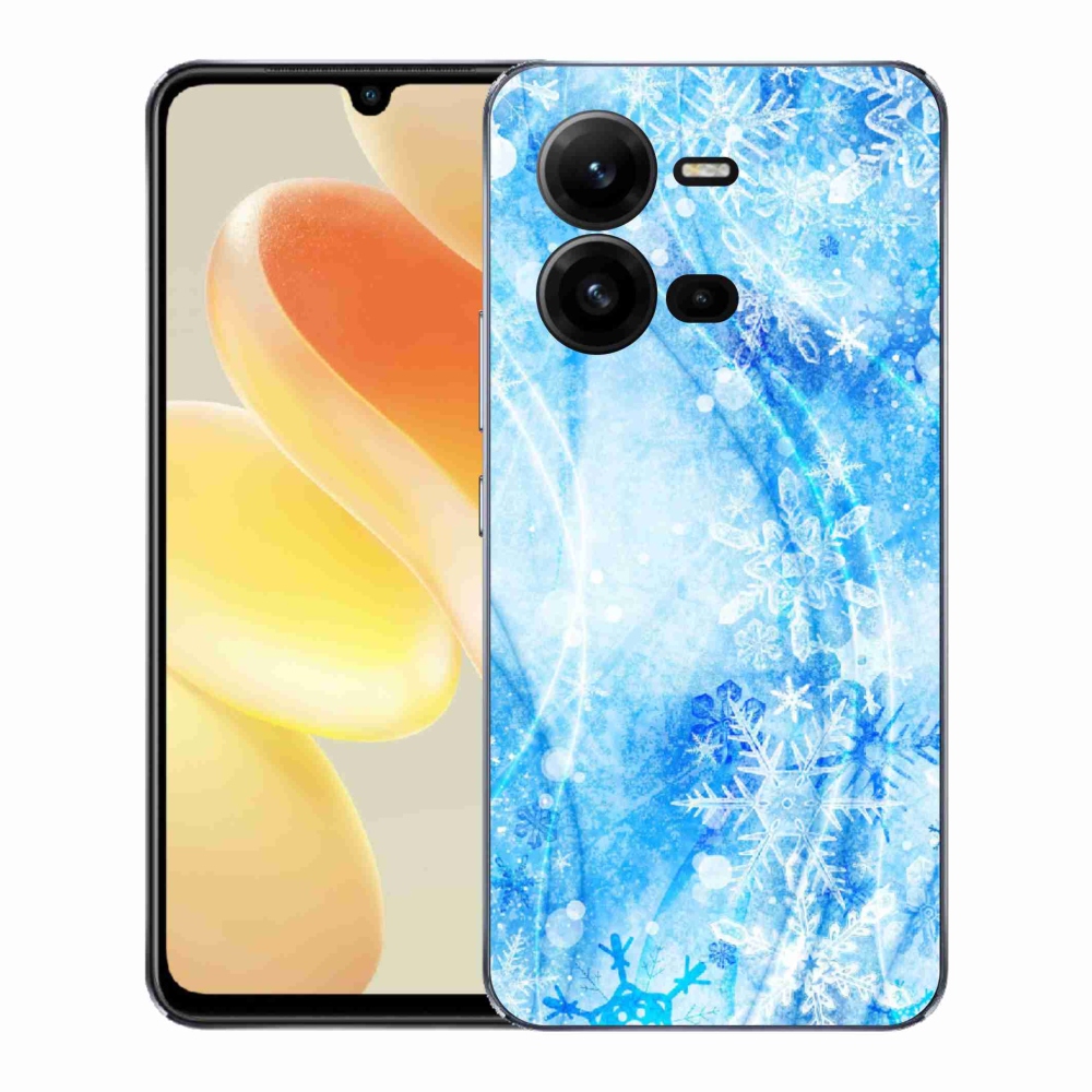 Gélový kryt mmCase na Vivo X80 Lite - snehové vločky
