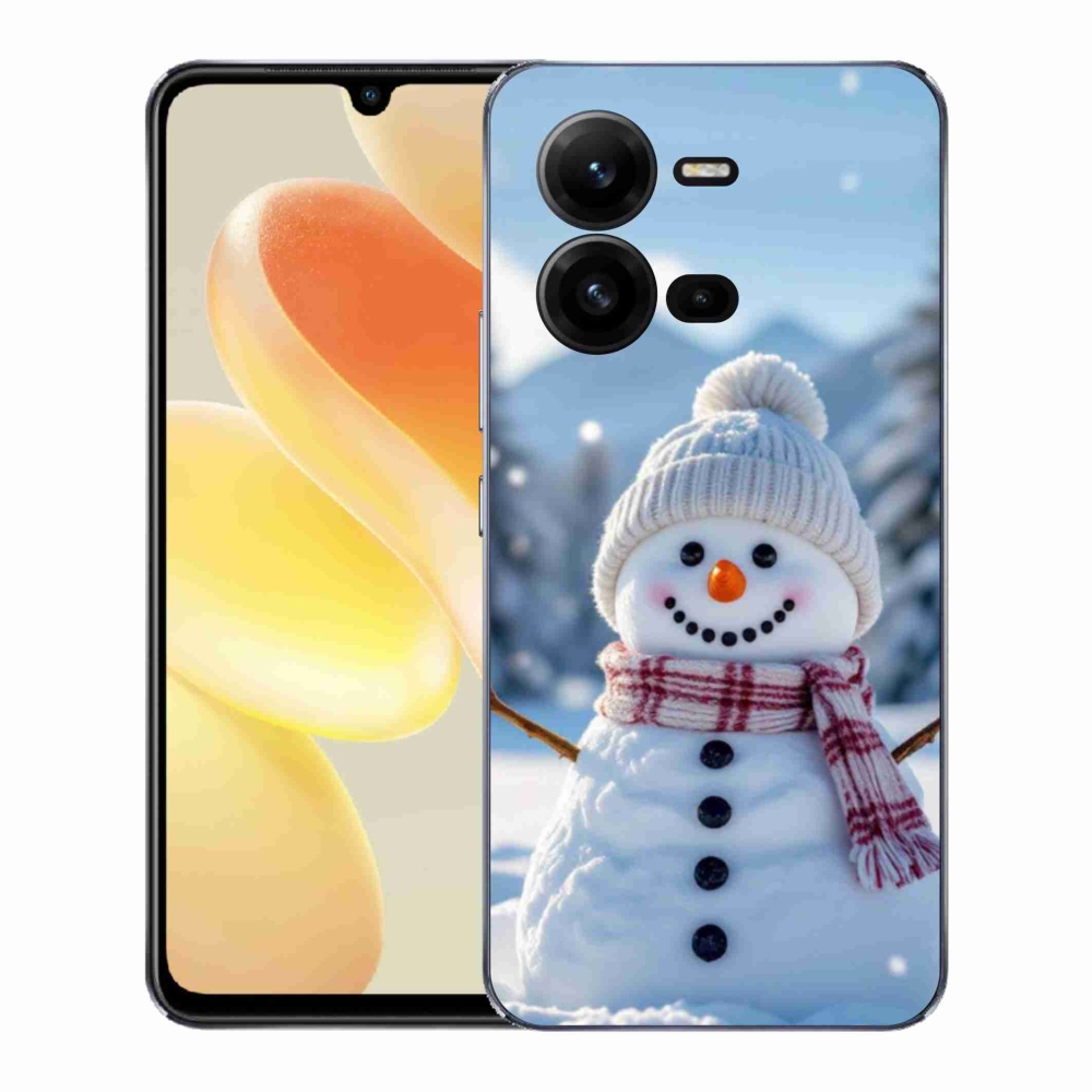Gélový kryt mmCase na Vivo X80 Lite - snehuliak 3