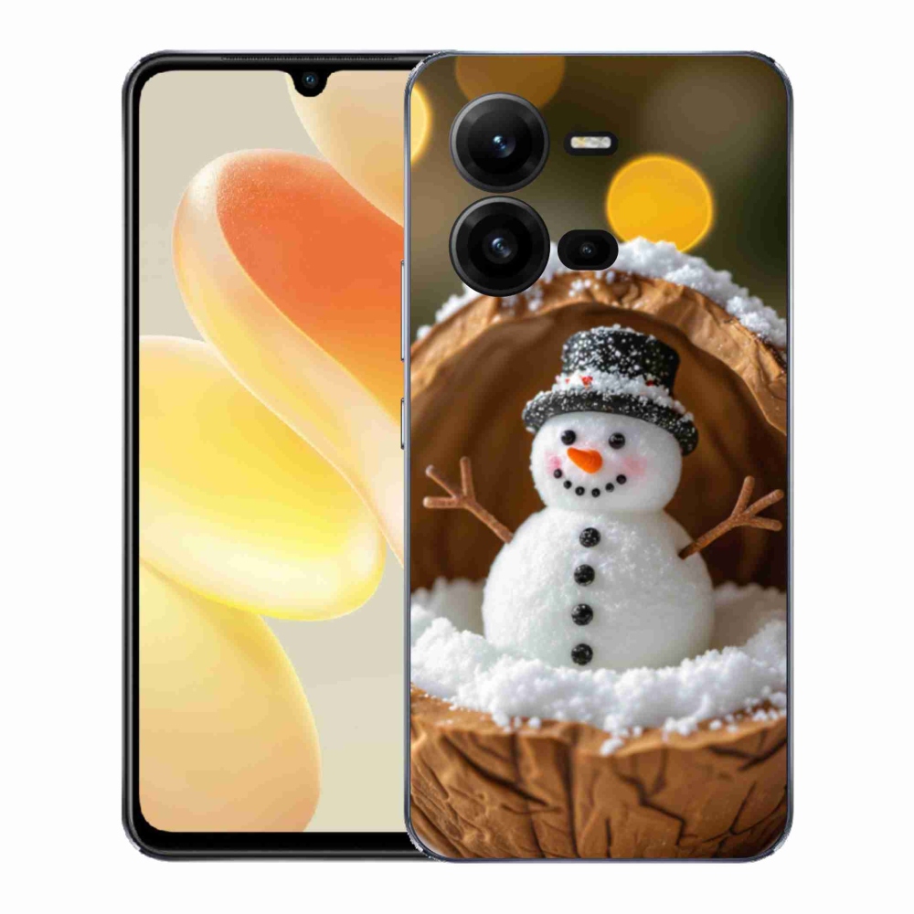 Gélový kryt mmCase na Vivo X80 Lite - snehuliak 4