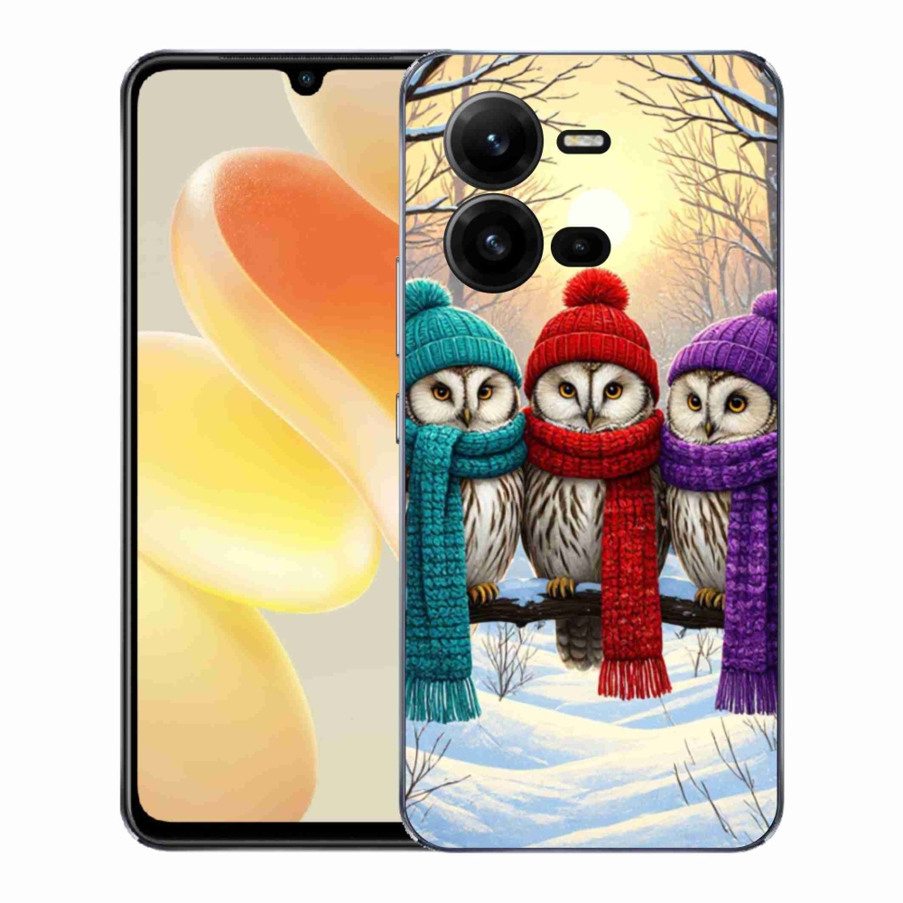 Gélový kryt mmCase na Vivo X80 Lite - soví priatelia