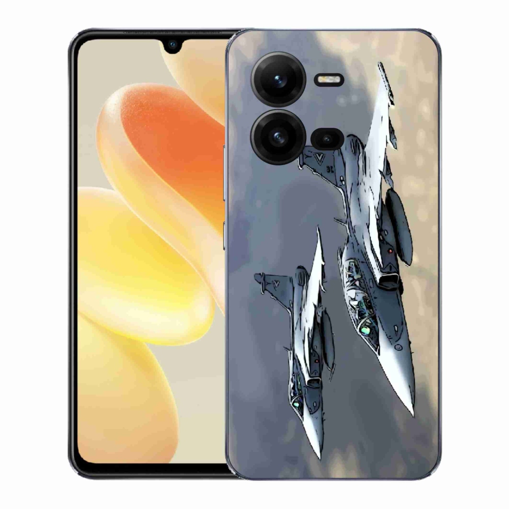 Gélový kryt mmCase na Vivo X80 Lite - stíhačky