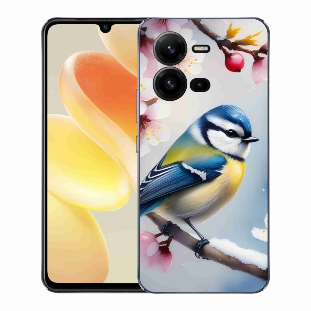 Gélový kryt mmCase na Vivo X80 Lite - sýkorka