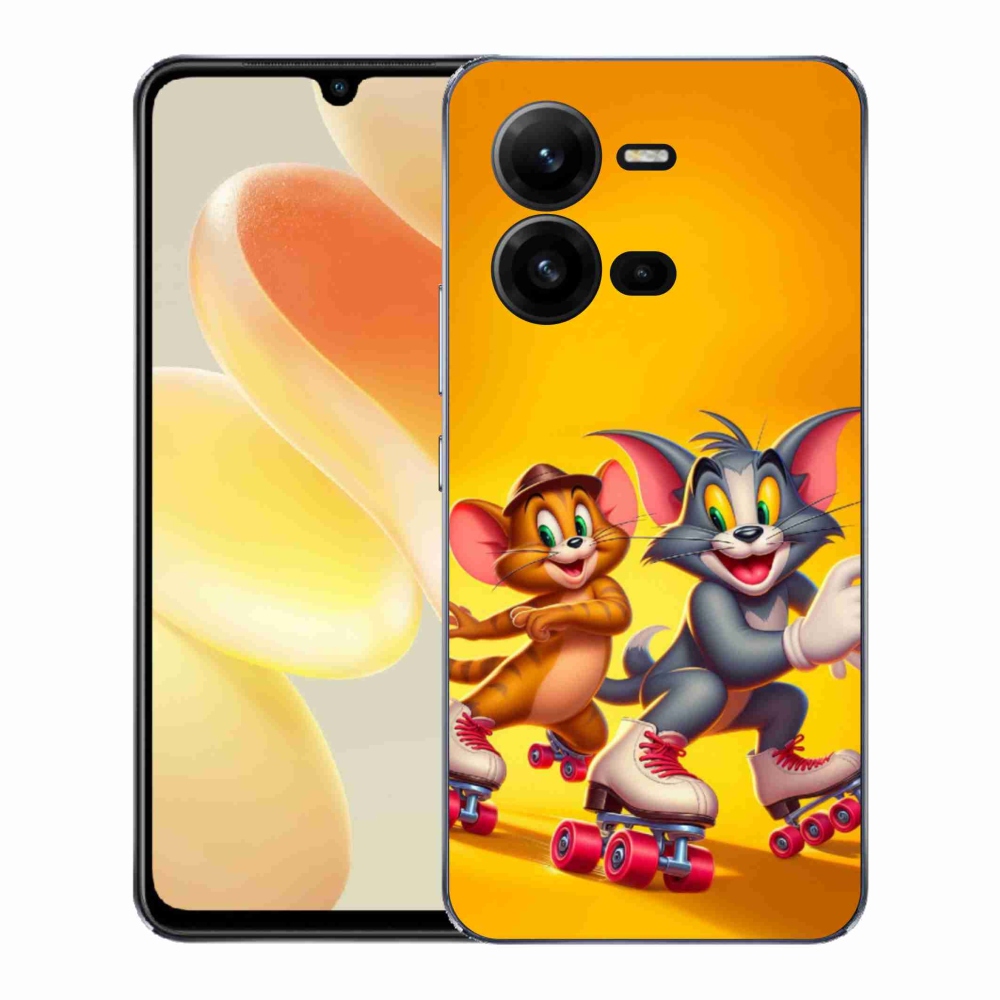 Gélový kryt mmCase na Vivo X80 Lite - tom a jerry