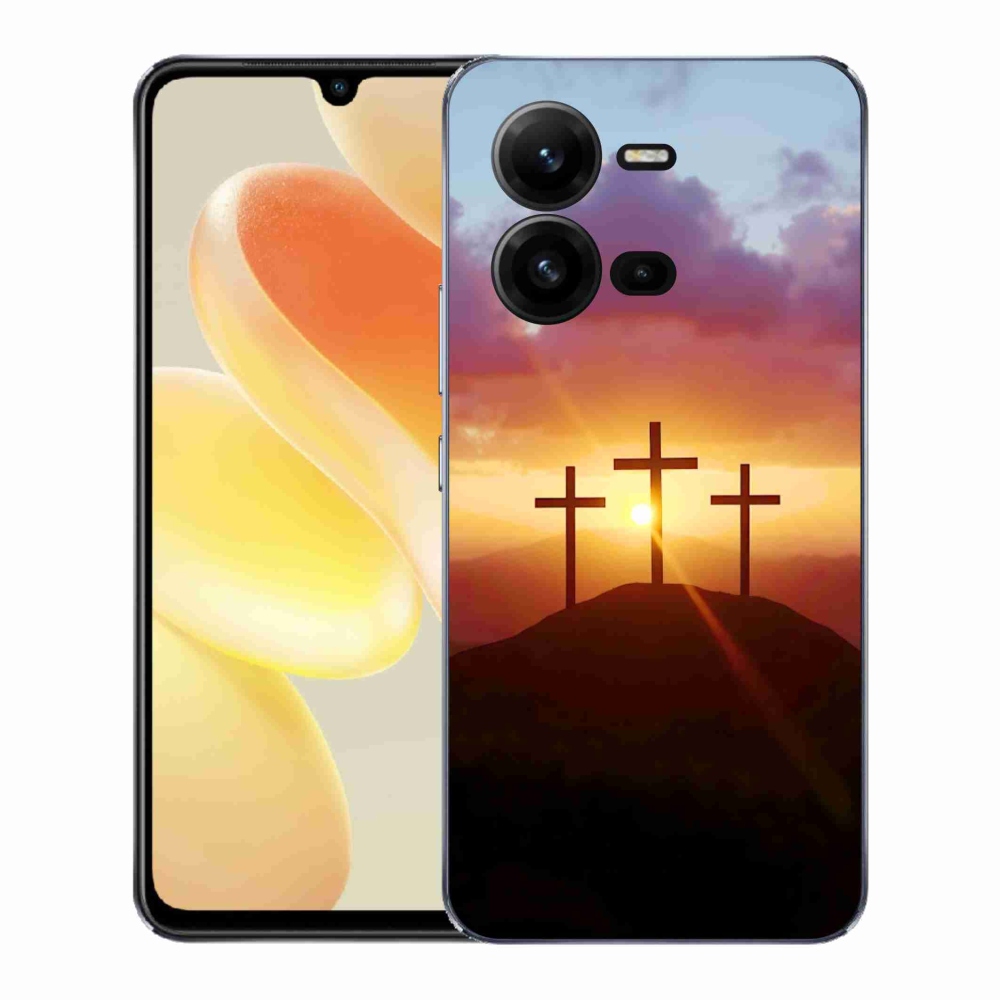 Gélový kryt mmCase na Vivo X80 Lite - tri kríža