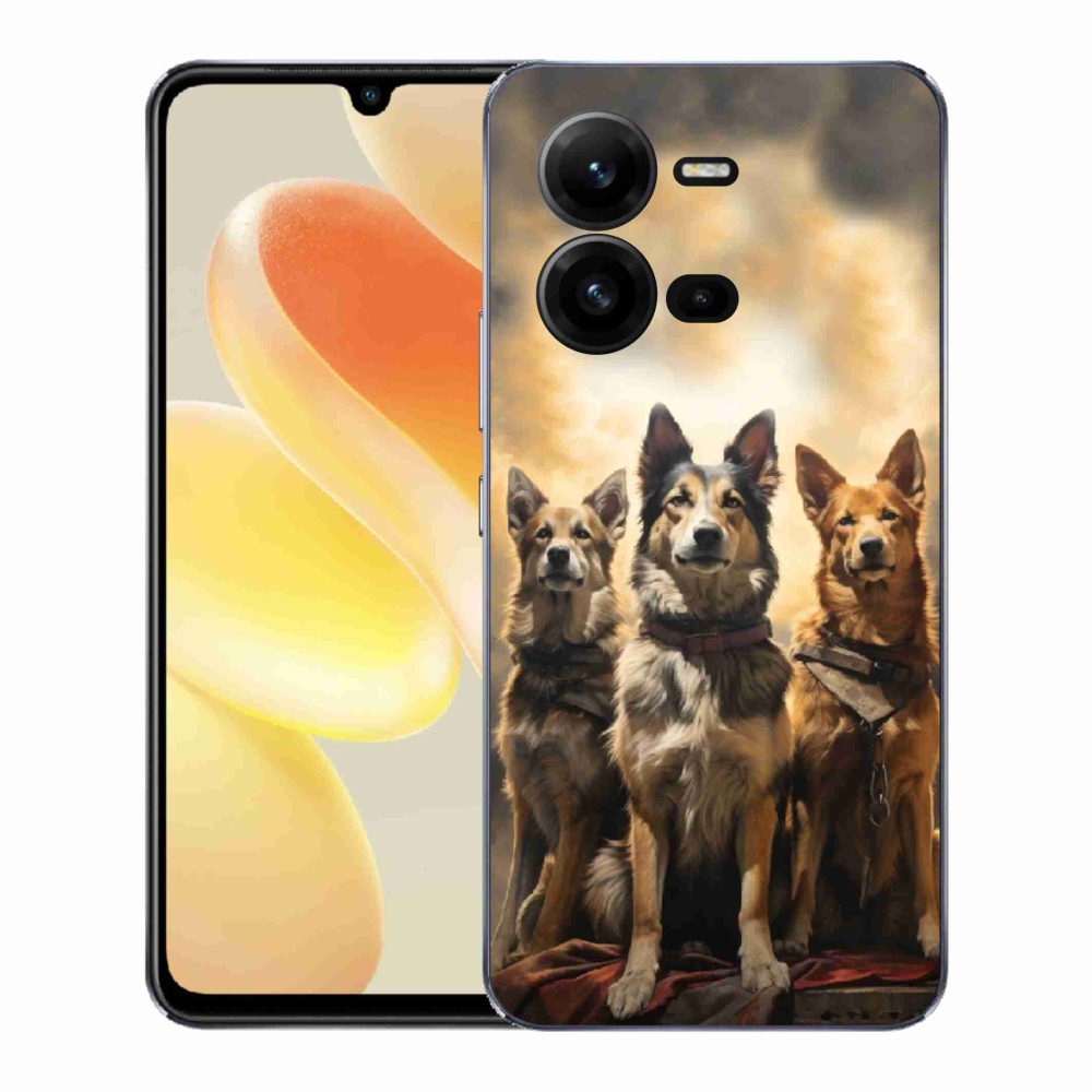 Gélový kryt mmCase na Vivo X80 Lite - tri psy
