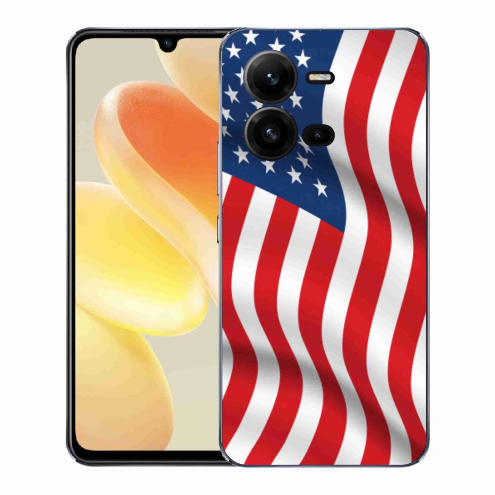 Gélový kryt mmCase na Vivo X80 Lite - USA vlajka