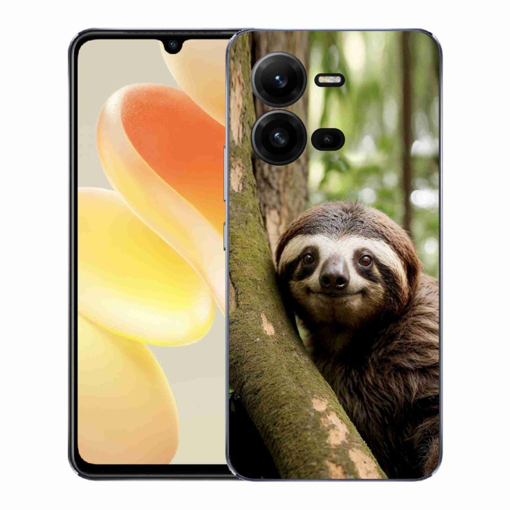 Gélový kryt mmCase na Vivo X80 Lite - usmievavý leňochod