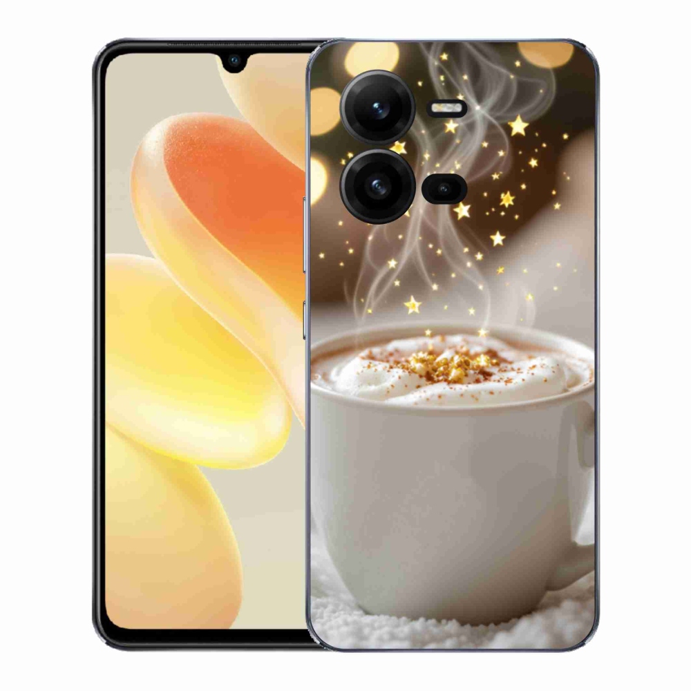 Gélový kryt mmCase na Vivo X80 Lite - vianočný horúci nápoj