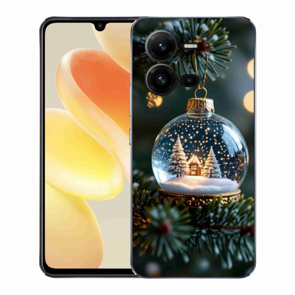 Gélový kryt mmCase na Vivo X80 Lite - vianočné gule 2