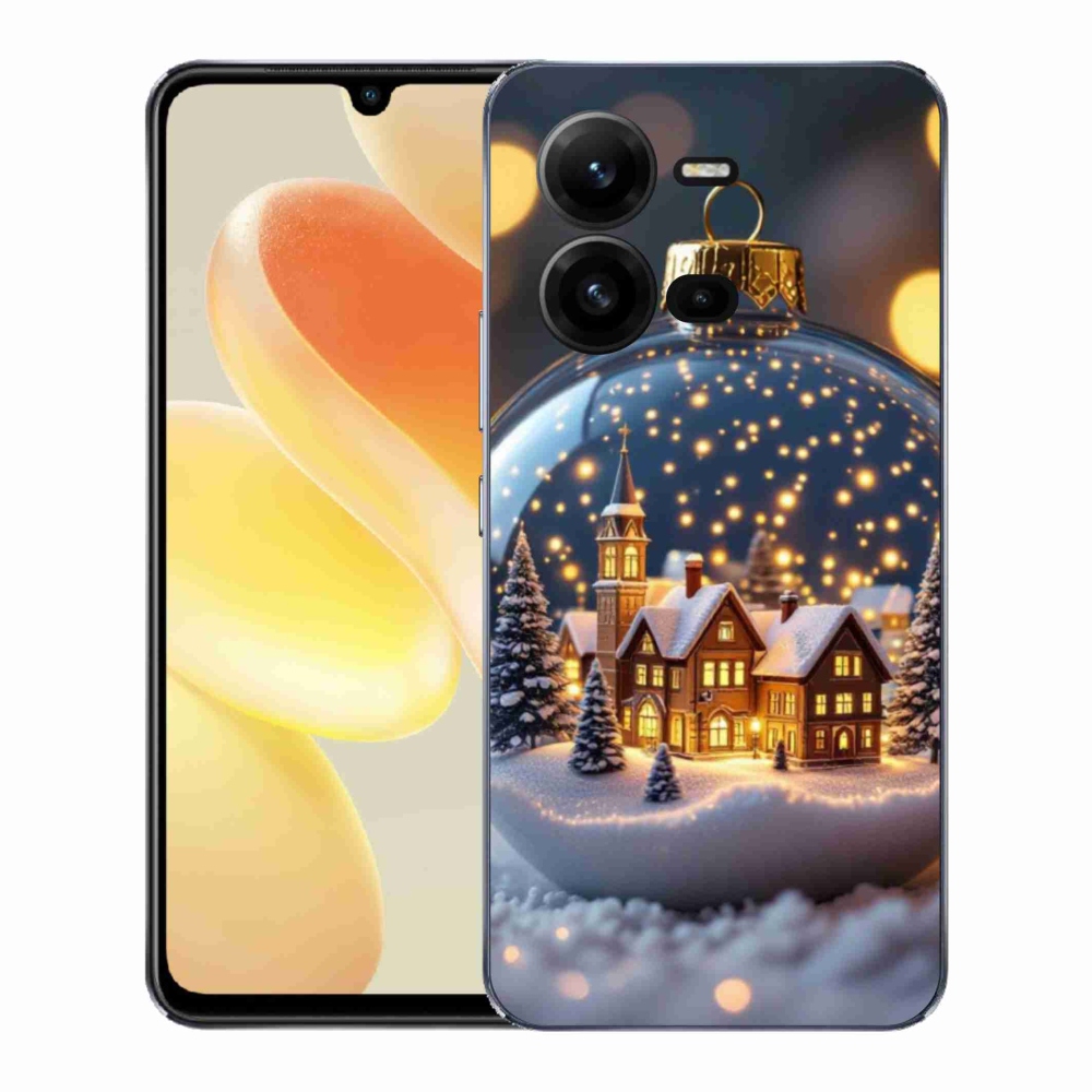 Gélový kryt mmCase na Vivo X80 Lite - vianočné gule 4
