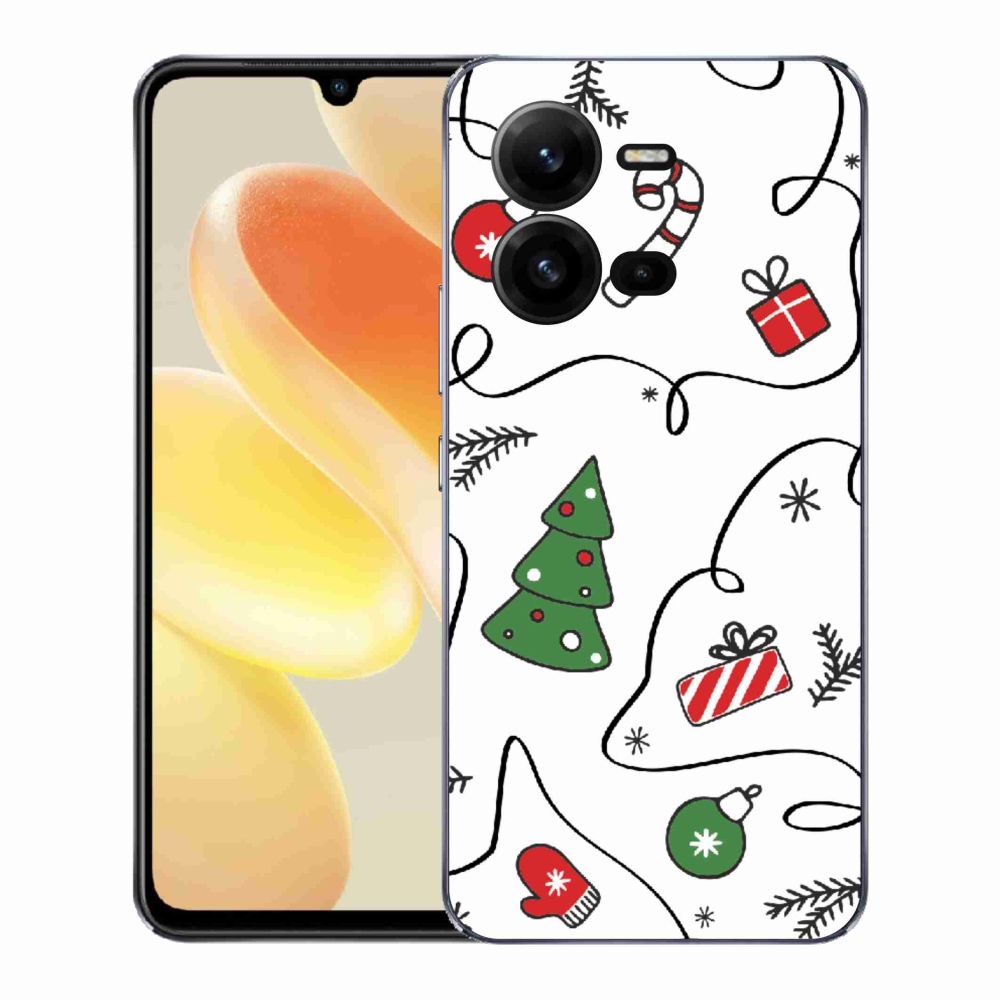 Gélový kryt mmCase na Vivo X80 Lite - vianočné motívy